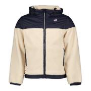 Sherpa Nylon Jakke Grøn Beige