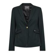 Stribet Blazer Mørk Pine