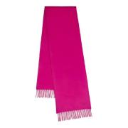 Solid Merino Wool Scarf i Pink