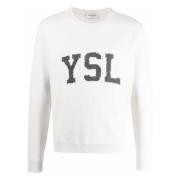 Trykt Logo Sweatshirt i Hvid