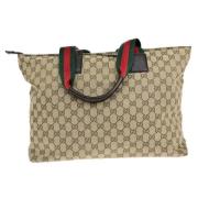 Pre-owned Canvas gucci-tasker