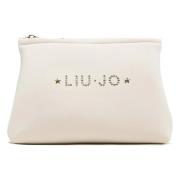 Pochette med logo toilet taske