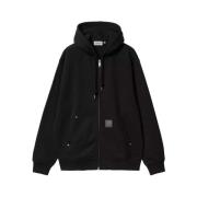 Zip Hooded Bomuld Polyester Sweater