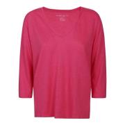 Linnedblanding Fuchsia T-shirts og Polos