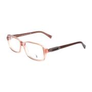 Multifarvede Acetatrammer med Pink Skive