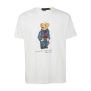 Hvid Denim Bear T-Shirt