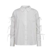 Poppy Tie Sleeve White Blouse