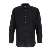 Navy Blue Wool Shirt