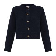 Cardigan med metal knapper