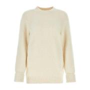 Ivory Bomuld Blend Sweater