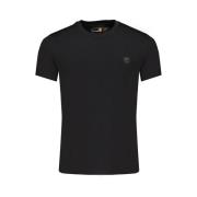 Sort Bomuld Herre Slim Fit T-Shirt