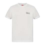 T-shirt med broderet logo