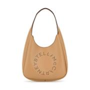 Beige Hobo Taske Kvinders Skulder