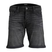 Casual Zip Button Shorts Sort Forår/Sommer