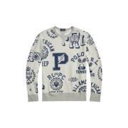 Sporty Bomuld Grafisk Sweatshirt