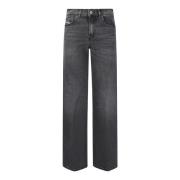 Straight Leg Five Pocket Jeans