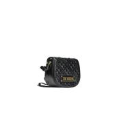 Elegant Crossbody Taske i Sort Polyethylen