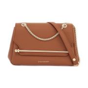 Brun Kalveskind Mini Crossbody Taske