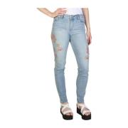 Floral Logo Skinny Jeans