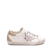 Hvide Sneakers med Distressed Finish