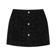 Tweed High Waist Nederdel