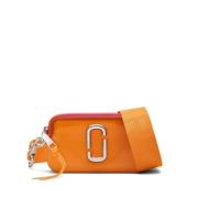 Orange Translucent Skuldertaske med Logo