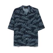 Logo Print Button-Up Skjorte