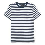 Stribet Navy T-shirt