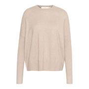 Afslappet Strik Pullover Haze Melange