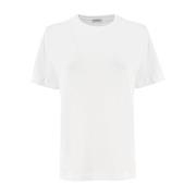 Bomuld Jersey T-shirt med Monile Broderi