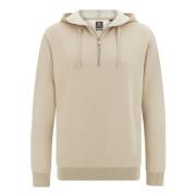 Half Zip Pullover i bomuld, silke og cashmere