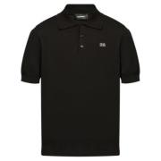 Logo Patch Polo Shirt Sort