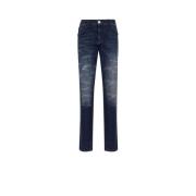 Slim-Leg Jeans med Vasket Finish