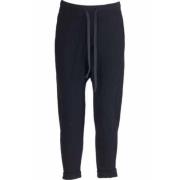 Sort Uld Cashmere Joggingbukser