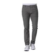 Tekstureret taupe fløjl slim fit jeans