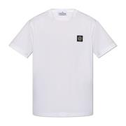 T-shirt med logo patch