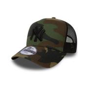 Grøn Camo Yankees Trucker Hat