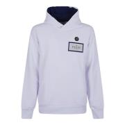 Hvid Hoodie Sweatshirt