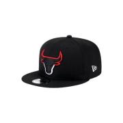 Sorte Bulls Split Logo Kasket