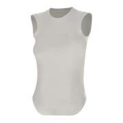 Hvid Bomuld Tank Top Italien