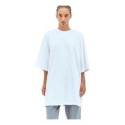 Oversized Bomuld T-shirt Rund Hals Korte Ærmer