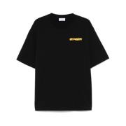 Sort Crew Neck Logo Print T-shirt