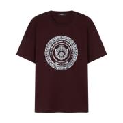 Grafisk Print T-shirts med Crew Neck