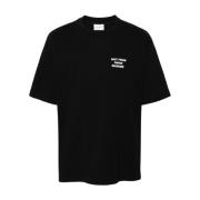 Sort Bomuld Logo T-shirt