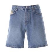 Denim Teddy Bear Bermuda Shorts