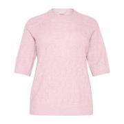 Lilla Sne Melange Strik Pullover