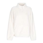 Sherpa Half-Zip Turtleneck Sweatshirt Hvid