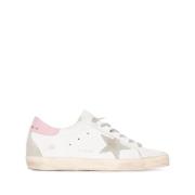 Superstar Sneakers Hvid Distressed Pink Hæl