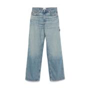 Pudderblå Straight Leg Jeans