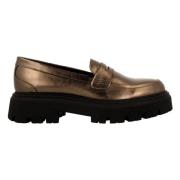 Metallic Loafers i blygrå